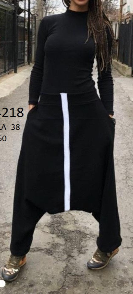 Pantaloni neri 2025 cavallo basso