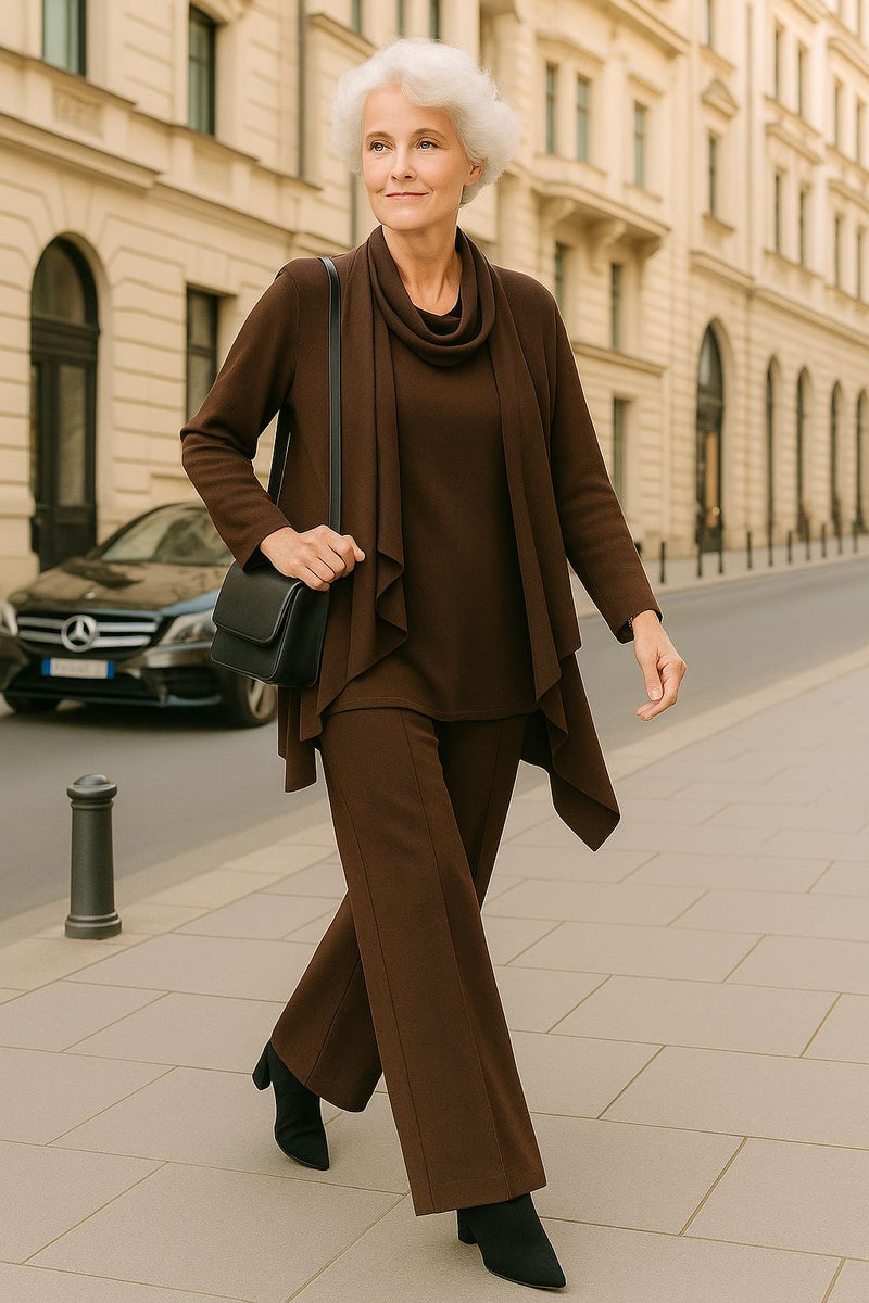 Completo Cardigan, Maglia & Pantalone "Della"