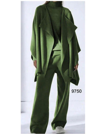 Completo Donna 3 Pezzi “Danny” in Maglia Morbida – Taglie 38–60