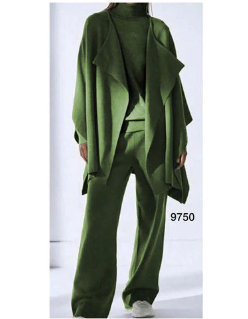 Completo Donna 3 Pezzi “Danny” in Maglia Morbida – Taglie 38–60