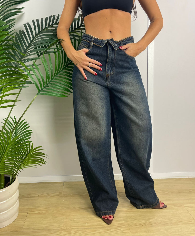 Jeans Siria balloon lavaggio stone washed