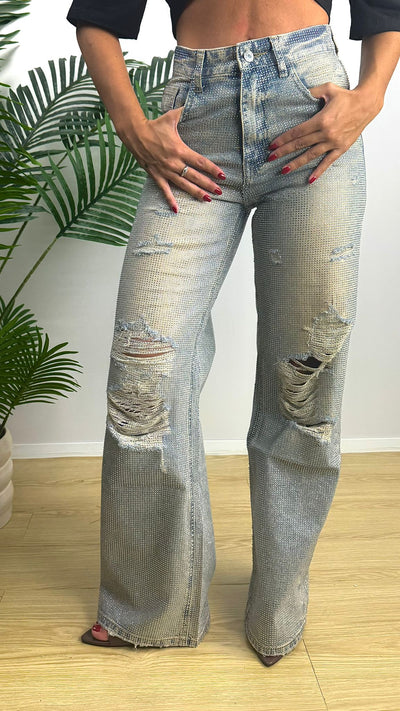 Jeans Star con rotture effetto destroyed