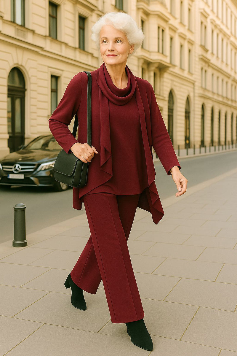 Completo Cardigan, Maglia & Pantalone "Della"